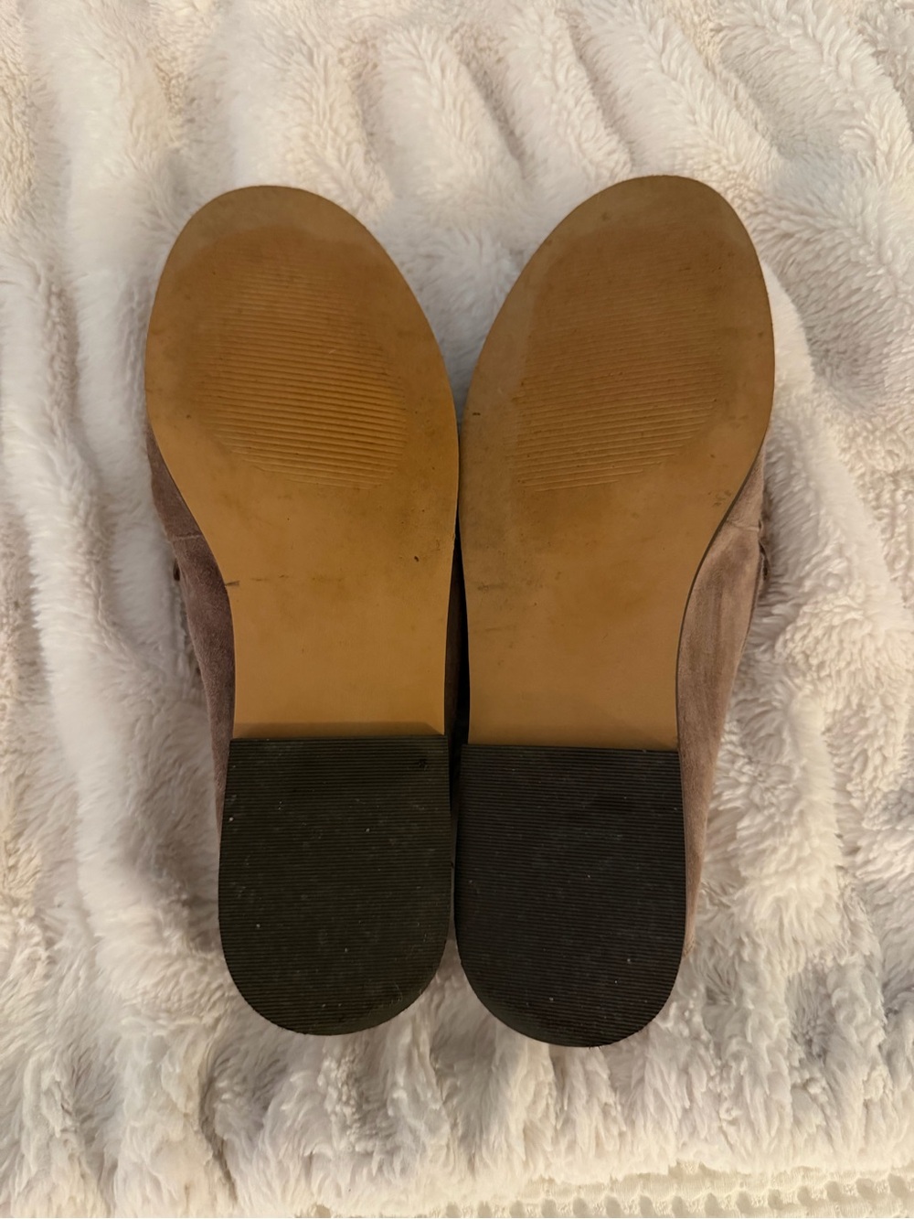 Steve Madden Suede Penny Loafers in Taupe Size 7.5 - Picture 2 of 3